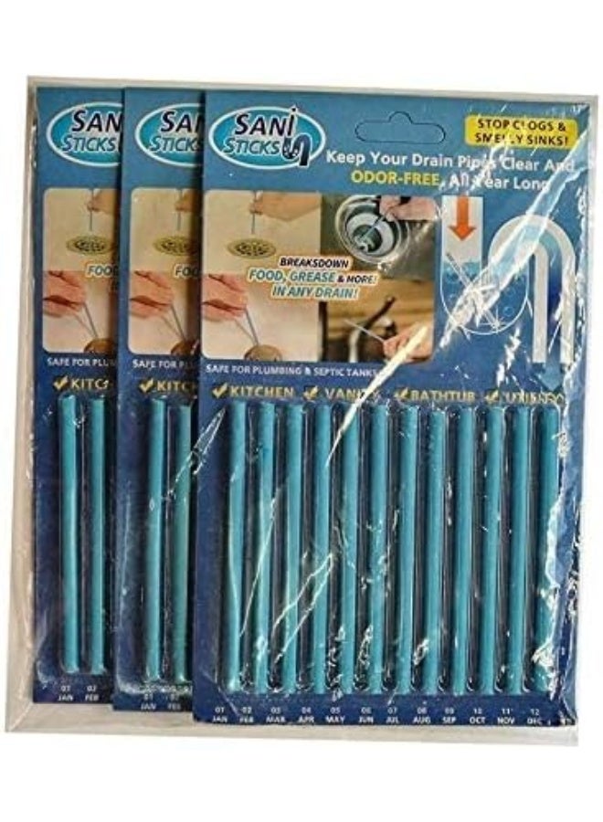 Drain Cleaner Sewer Cleaning Sticks Sewage Decontamination Deodorant The Kitchen Toilet Bathtub 3 Pieces A Set  - Image 5