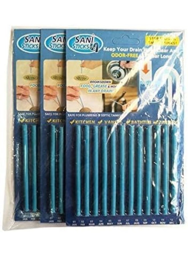 Drain Cleaner Sewer Cleaning Sticks Sewage Decontamination Deodorant The Kitchen Toilet Bathtub 3 Pieces A Set  - Image 4