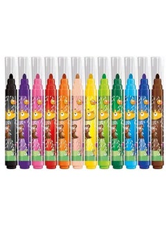 Maped 12-Piece Jungle Fever Jumbo Felt Tip Colouring Pens Multicolour  - Image 2