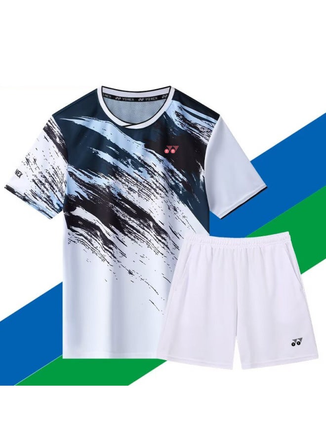 Yy Badminton Clothing, Volleyball Tennis Clothing, Men's And Women's Quick-drying Breathable Suit, Compeion Training Sportswear Customization