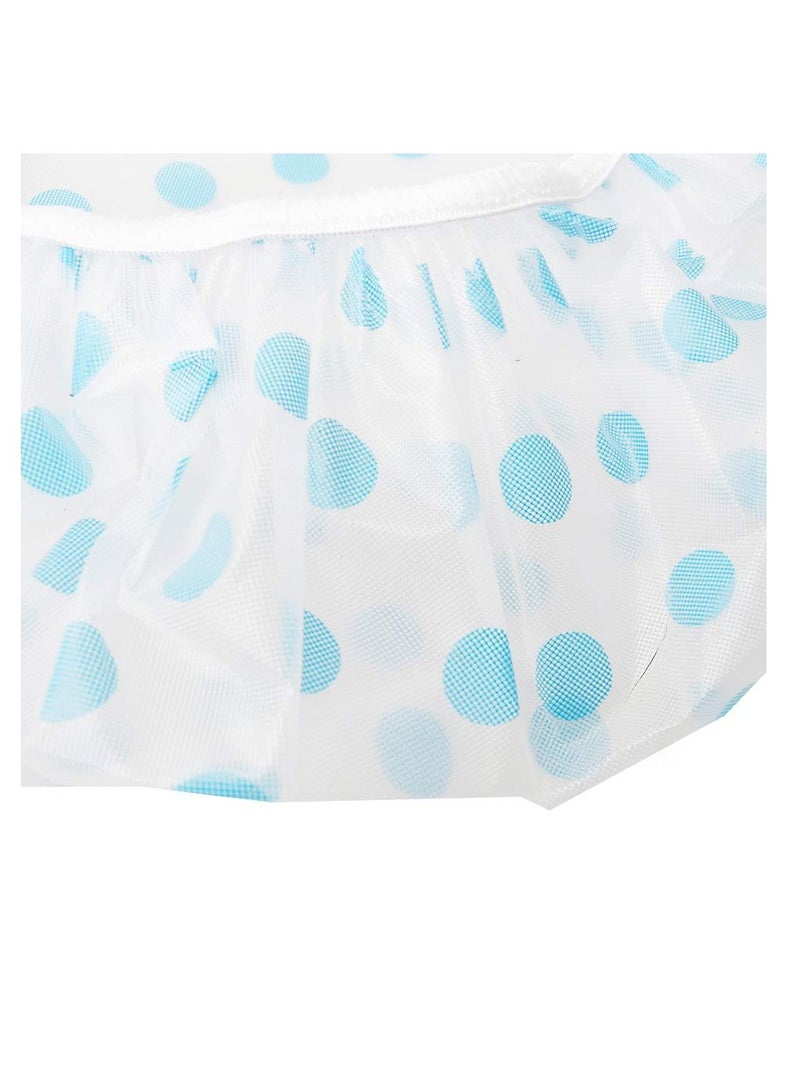 Pengxiaomei Shower Caps, 3 Pcs Waterproof Bath Caps Plastic Reusable Shower Caps Elastic Band Bath Hair Hat for Women Men Kids - Image 3