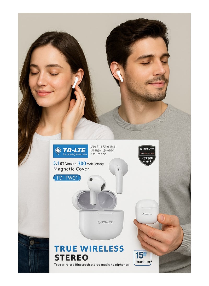 TD-LTE In-Ear Earphones Wireless Earbuds with 2-Year Warranty “Clear Sound | Long Battery | Premium Quality”  - Image 2