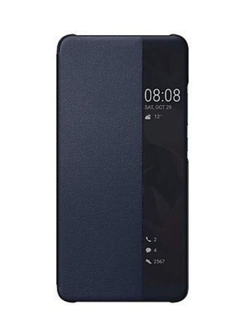For Huawei P50 Pro Leather Smart View Sensor Flip Case , With Window View , Support Sensor Feature to Wake and Sleep Mode  Compatible With Huawei P50 Pro (6.6") (Blue)