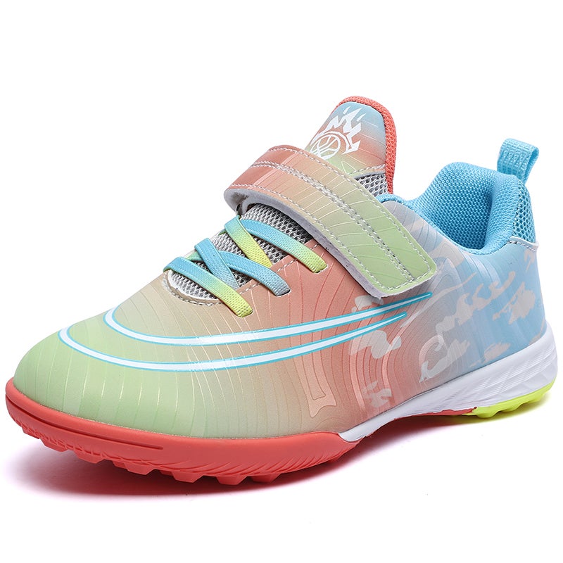 School Season Girls Children'S Football Shoes Rotating Buckle Sneaker Girls Breathable Broken Nails Short Nails Primary And Secondary School Students Assassin - Image 1