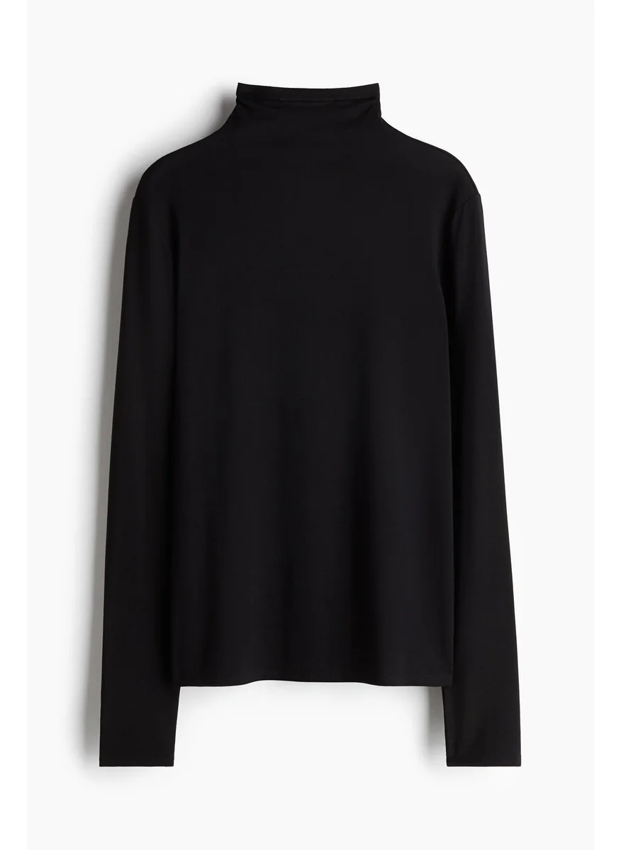 اتش اند ام Lyocell Turtleneck Top