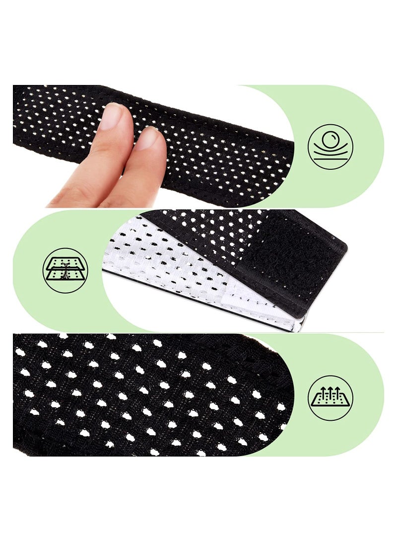 SYOSI 4 Pairs Jersey Sleeve Bands Sleeve Holders Soccer Softball Sleeve Ties with Hook and Loop Fasteners Sleeve Straps for Shirts Scrunchies for T Shirts - Image 3
