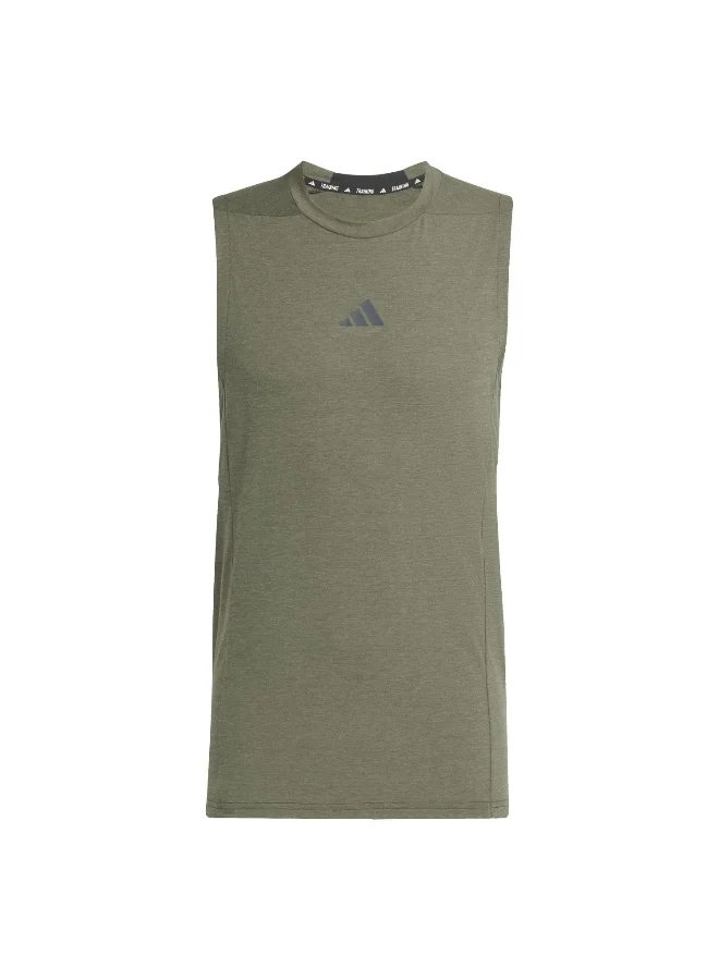 adidas D4T Tank Green Training Tops For Men XS