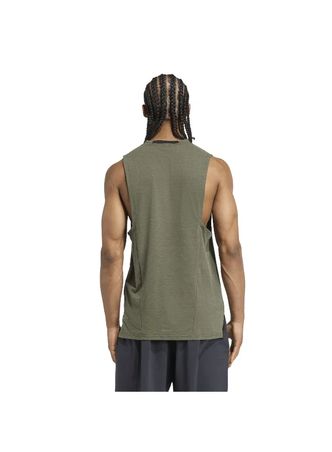 Adidas D4T Tank Green Training Tops For Men XS