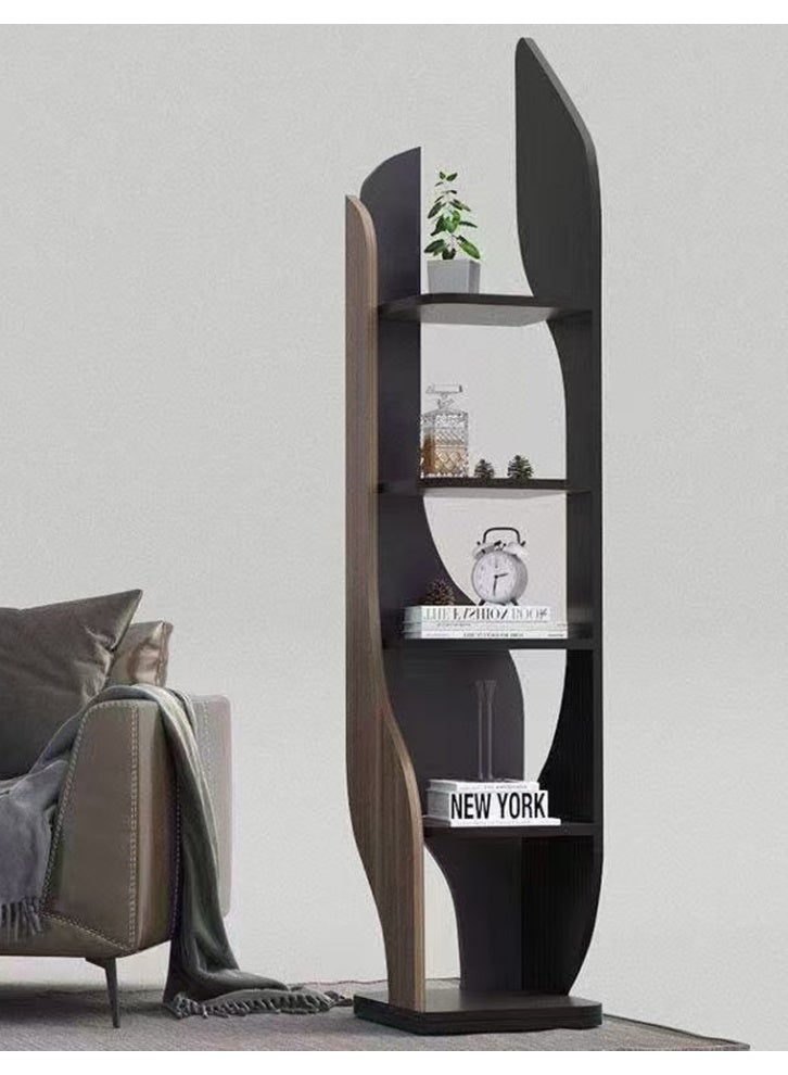 fashionhome Modern Wooden Display Shelf Stylish Multi-Layer Storage Rack for Living Room & Office 35 x 180 x 35 cm - Image 1