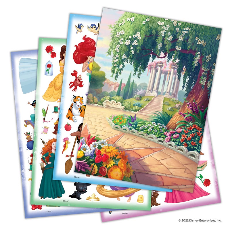 Bendon Disney Princess Create-A-Scene Over 80 Stickers Activity Pad to Color - Image 2
