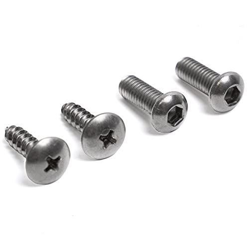 HPP Stainless Steel License Plate Screws Compatible with Volkswagen Models - Image 1