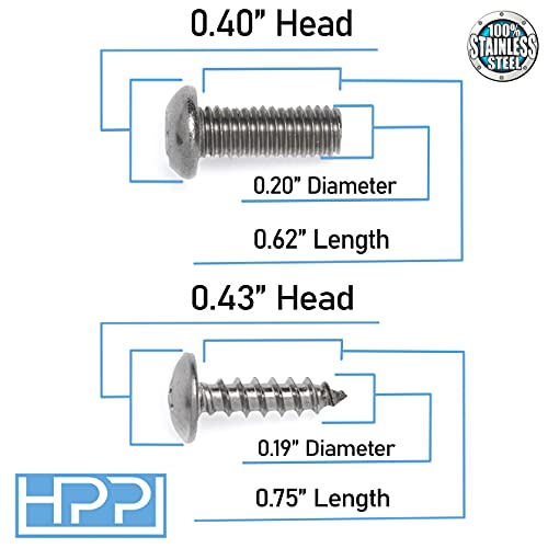 HPP Stainless Steel License Plate Screws Compatible with Volkswagen Models - Image 4