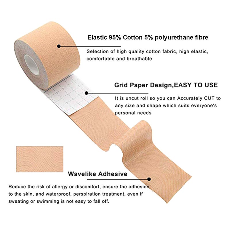 Breast Tape: 0.05x2.5m Black 95% Cotton 5% Polyurethane Fibre - High Elastic Breathable Strong Adhesive Waterproof Lift Tape for A-E Cups Dance Swim Exercise - Image 5