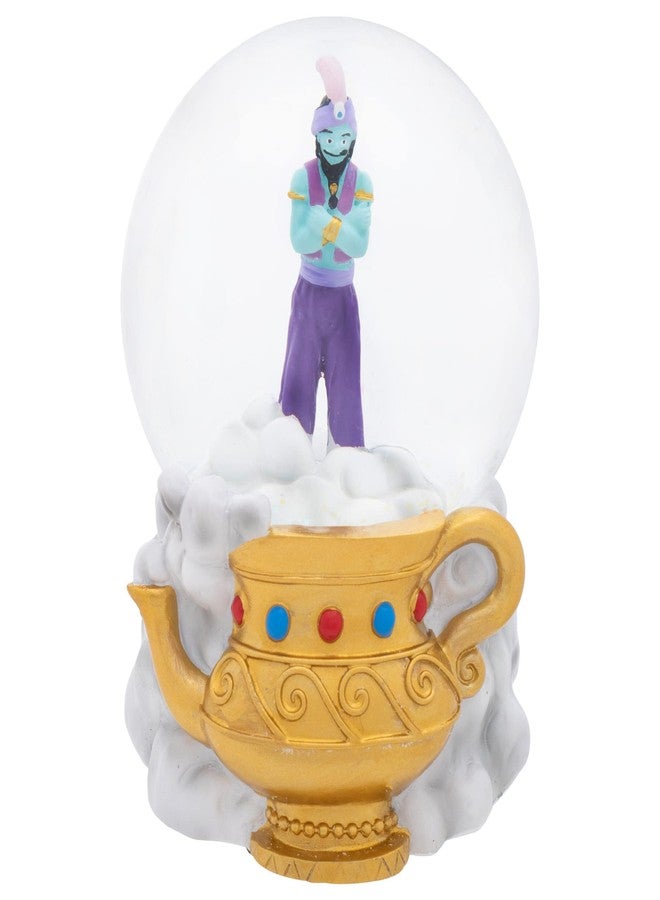 إيلانز ديزاينز: مصباح زيت سحري مرصع بالجواهر على شكل جني، سحابة، أمنية، بائع متجول، صحراء عربية، أمير، ياسمين، سجادة طائرة، كرة ثلجية موسيقية لامعة 100 مم تعزف لحنًا، خيالي، مرتجل. - Image 1