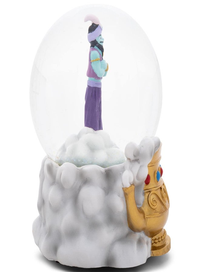 إيلانز ديزاينز: مصباح زيت سحري مرصع بالجواهر على شكل جني، سحابة، أمنية، بائع متجول، صحراء عربية، أمير، ياسمين، سجادة طائرة، كرة ثلجية موسيقية لامعة 100 مم تعزف لحنًا، خيالي، مرتجل. - Image 4