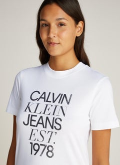 Calvin Klein Jeans Mixed Logo Regular Tee  - Image 3
