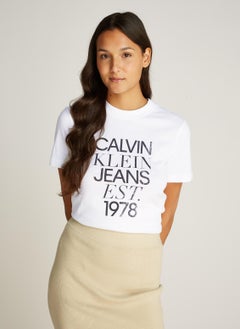 Calvin Klein Jeans Mixed Logo Regular Tee  - Image 1