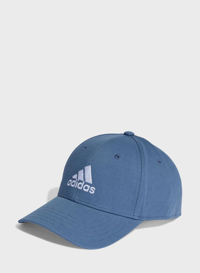 adidas قبعة بيسبول قطنية من نسيج تويل