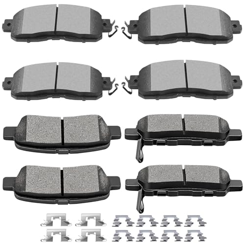 SCITOO D1650 D905 Front Semi-Metal Rear Ceramic Brake Pads Sets Fit For Nissan Altima 2013 2014 2015 2016 2017 2018 2019 2020 2021 2022 2023 - Image 1