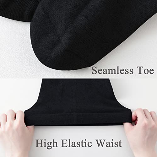 hakugoo Girls Tights Toddler Seamless Plain Leggings Stockings 2 Pack Cotton Pantyhose Pants for Kids Girls (Navy, 6-8 Years) - Image 4