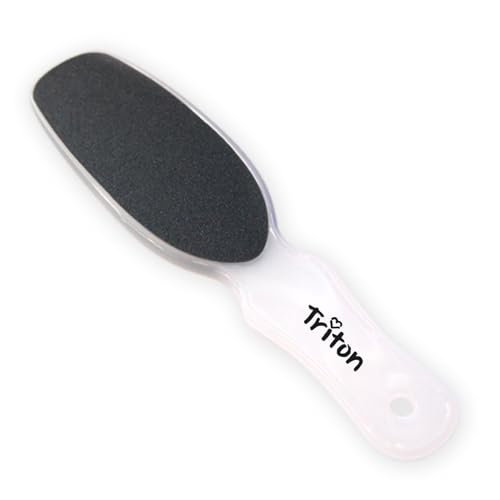 TRITON Professional Double Sided Emery Pads Foot Scrubber Rasp File Buffer Scraper Reduces Corns, Calluses, Rough, Hard, Dry, Cracked, Dead Skin_White - Image 1