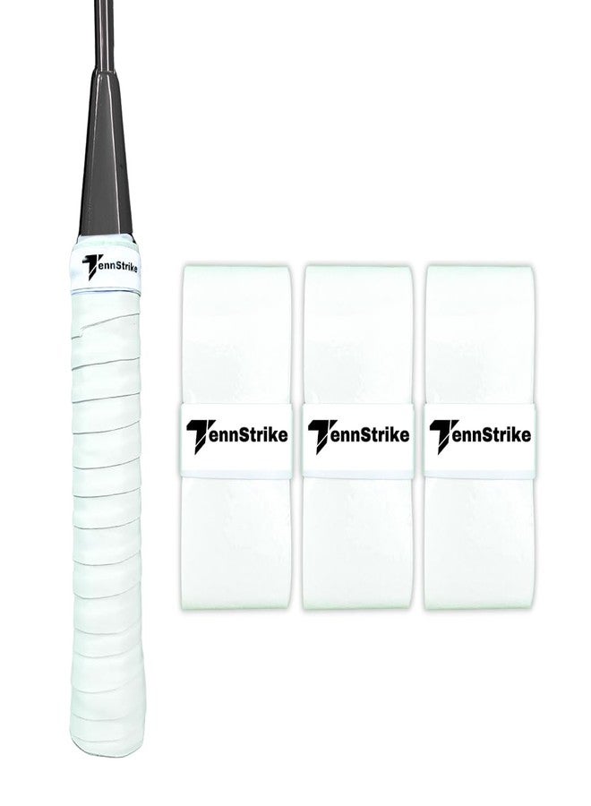 Tennstrike Badminton White Overgrip Box | Pack of 3 | Sweat-Absorbent, Anti-Slip, Tacky, Durable Grips | Multicolor Racket Overgrip Tape for Badminton, Tennis, Pickleball and More - Image 2