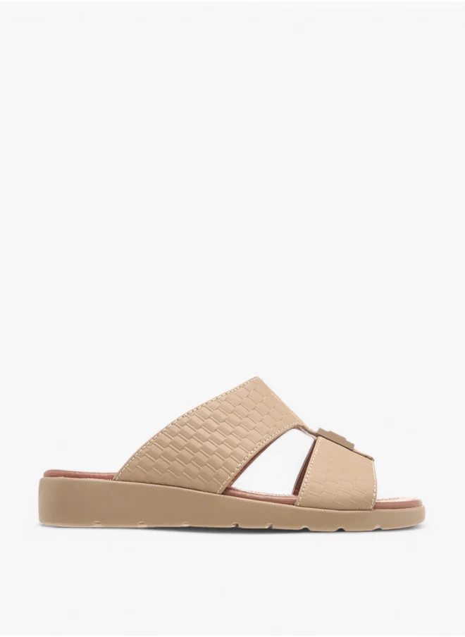 ال بي ال من شو اكسبرس Metal Accent Slip-On Arabic Sandals