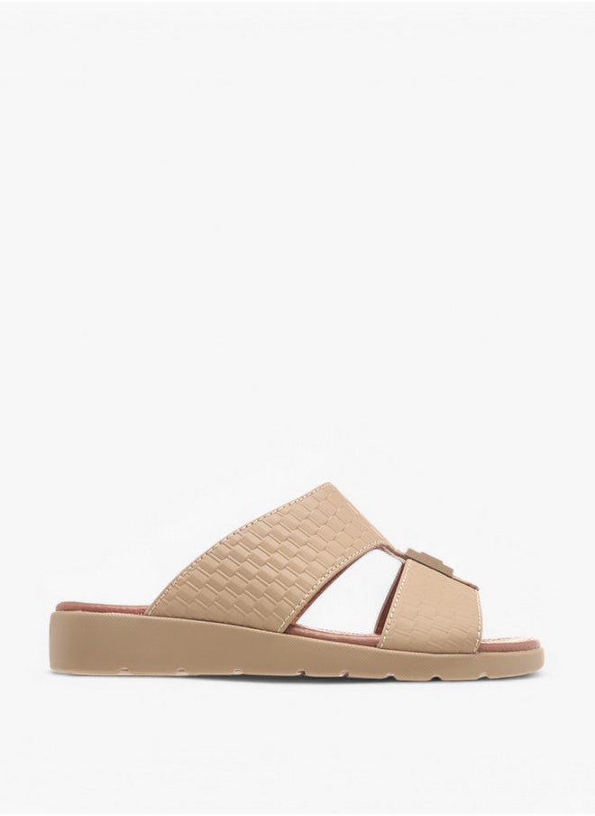 LBL by Shoexpress Metal Accent Slip-On Arabic Sandals  - Image 2