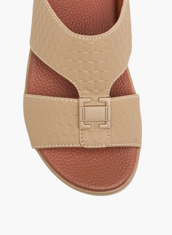 LBL by Shoexpress Metal Accent Slip-On Arabic Sandals - Image 3