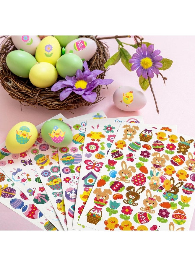 Naler Small Stickers Sheet Assorted Bunny Stickers for Craftings Spring Party Favor DIY Art Making Decoration, 6-Pack, 300+pcs - Image 5
