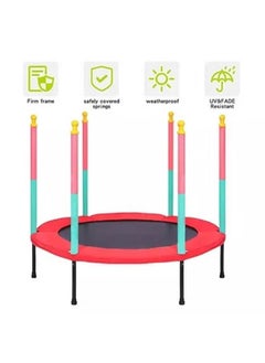 Fitness World trampoline for outdoor and indoor with a safe and strong mesh for a fun and safe time  - Image 5