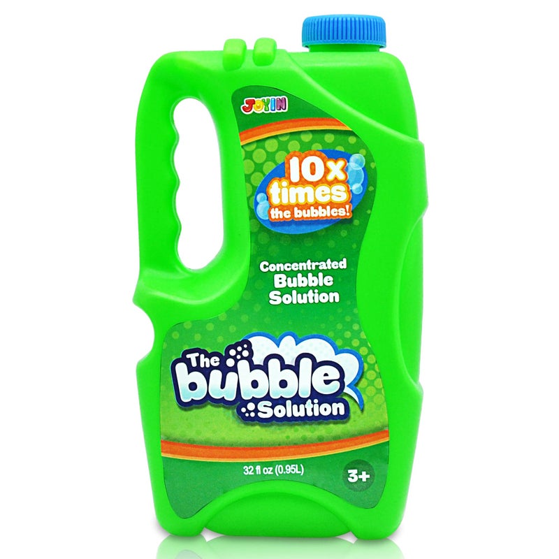 JOYIN 32 oz Concentrated Bubble Solution Green for Kids Boys and Girls Summer Game Party Favors Summer Outdoor Fun PretendPlay Toys Educational Toys and School Classroom Prizes