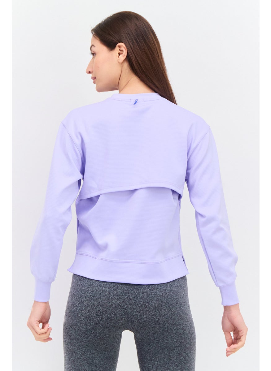 Women Sportswear Fit Long Sleeve Running Sweatshirt, Purple - pzsku/Z58464B330843CB6A169EZ/45/_/1737642241/7f54a57c-038f-4647-a8ac-b9fbd4c3e670