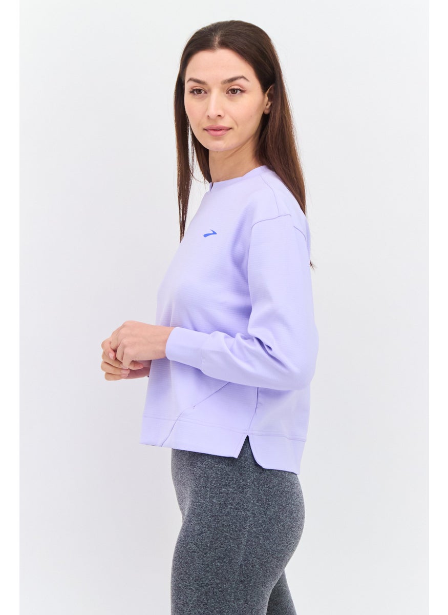 Women Sportswear Fit Long Sleeve Running Sweatshirt, Purple - pzsku/Z58464B330843CB6A169EZ/45/_/1739110465/94c385af-1f68-4456-8e71-fa40182419f8