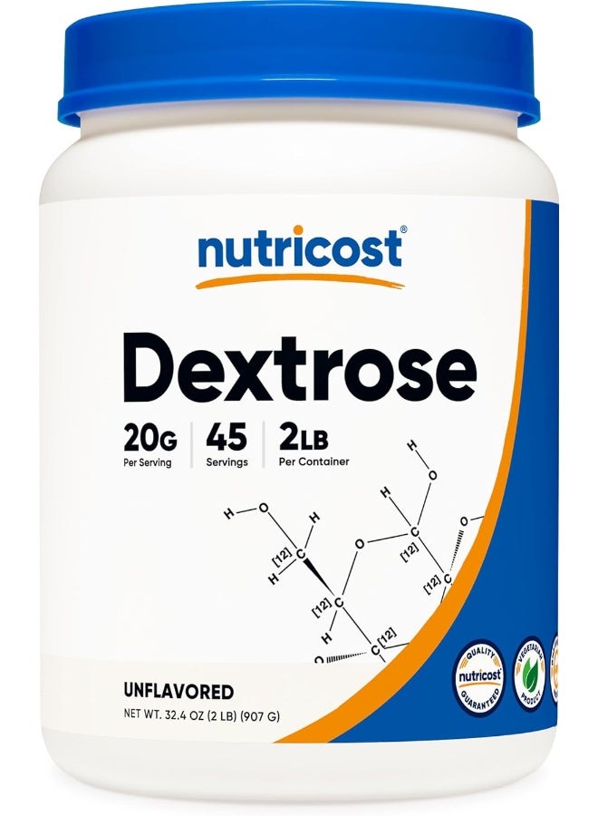 Nutricost Dextrose Powder 2 Lbs - Pure, Non-Gmo, Gluten Free - Image 1