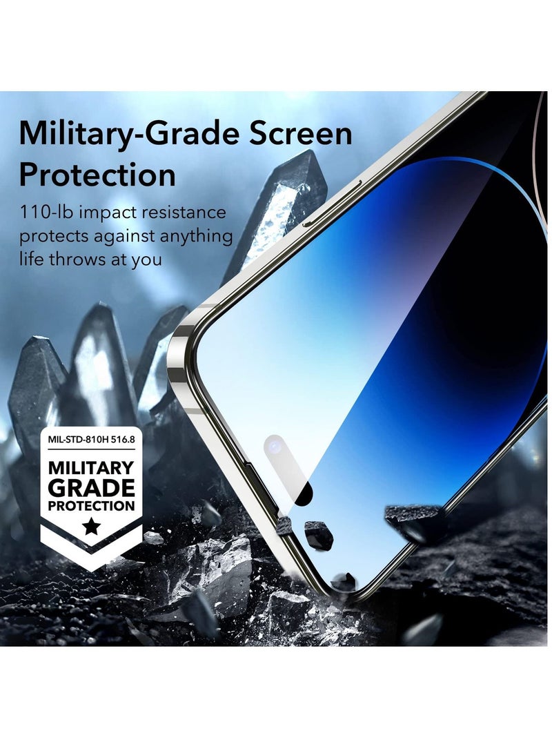 BORTONY iPhone 14 Pro Max Tempered Glass Screen Protector Full Coverage 9H Hardness Easy to Install Bubble Free Protective Film Case-friendly 9D Screen Protector for Appl iPhone 14 Pro Max 6.7'' 2-Pack - Image 2