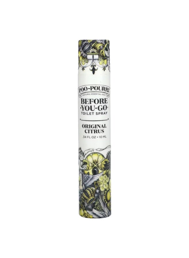 Poo-Pourri, Before-You-Go® Toilet Sprays, Original Citrus, 0.34 fl oz (10 ml)
