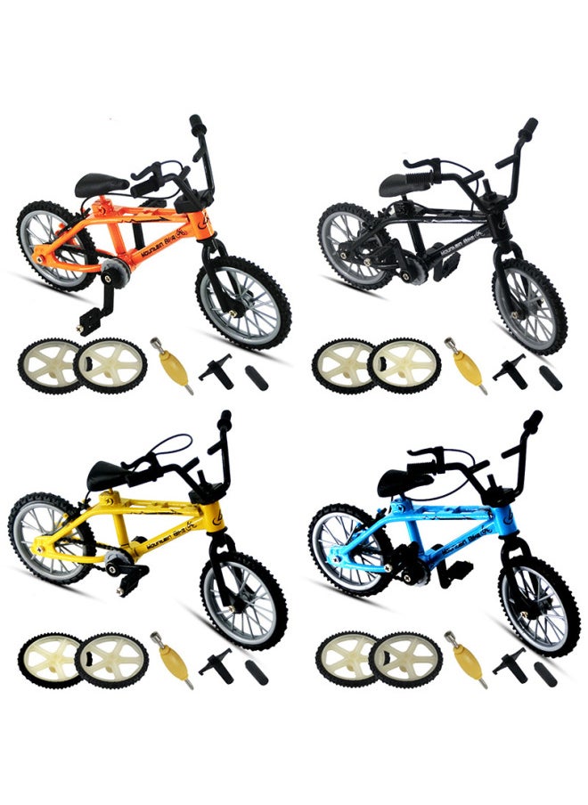 Supply Finger Bicycle Bicycle Model Combination Set Spare Tire Accessories Hot Toys-Color:901B Double Pole Bicycle + Spare Tire + Tool ]  - Image 2