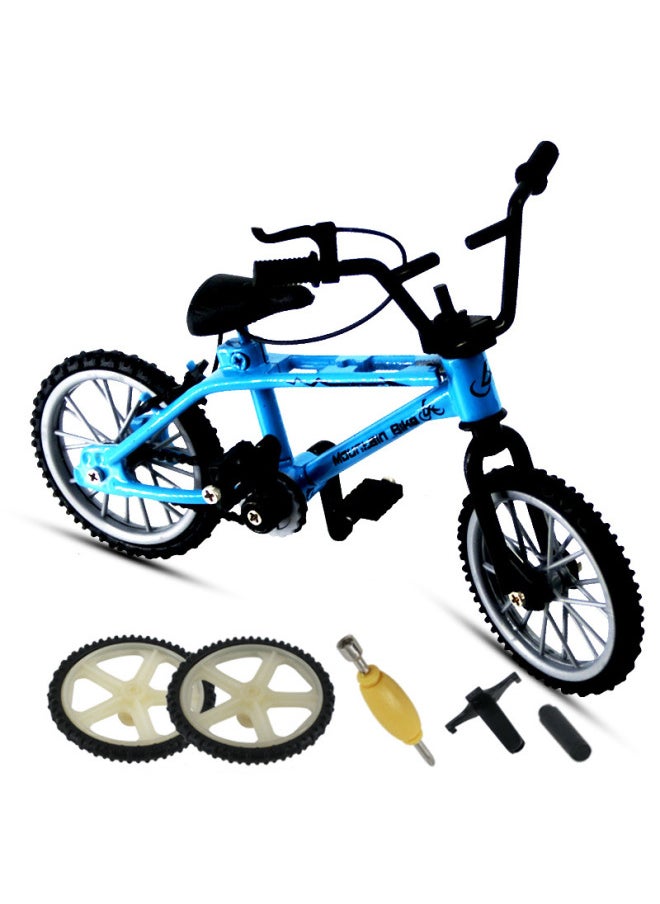 Supply Finger Bicycle Bicycle Model Combination Set Spare Tire Accessories Hot Toys-Color:901B Double Pole Bicycle + Spare Tire + Tool ]  - Image 1
