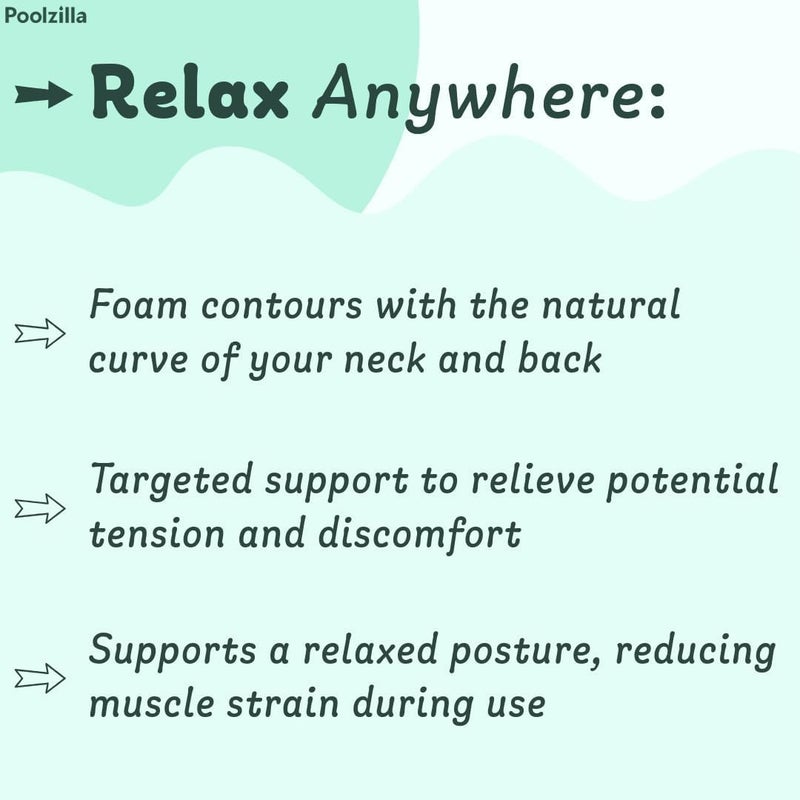 Poolzilla Universal Blue Spa Pillow, Made of Soft Foam for Outdoor Hot Tubs and Chaise lounges - Adjustable Headrest and Weighted That Fits Any Spa - Image 5