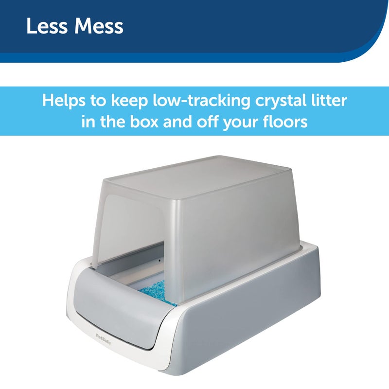 PetSafe ScoopFree Litter Box Privacy Cover - Convenient Potty Cover with Minimalist Cabin Design & Durable Construction - Removable Hood for Skittish Cats - Washable & Travel Friendly - Image 4