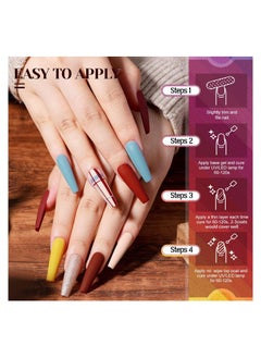 ORiTi Gel Nail Polish Set 20+4 PCS Nude Brown Pink Grey Colors Soak Off Neutral Skin Tone Starter Kit with Glossy Matte Top Base Coat For Nail Art Salon Gifts for Women  #3  - Image 4