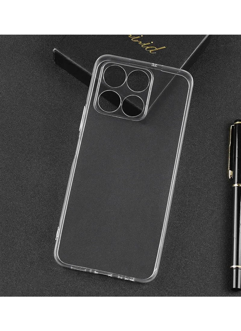 Techie Honor X6a TPU Soft Corner Ultra Slim Clear Case Shockproof Anti Fingerprint Transparent Protective Back Cover  - Image 5