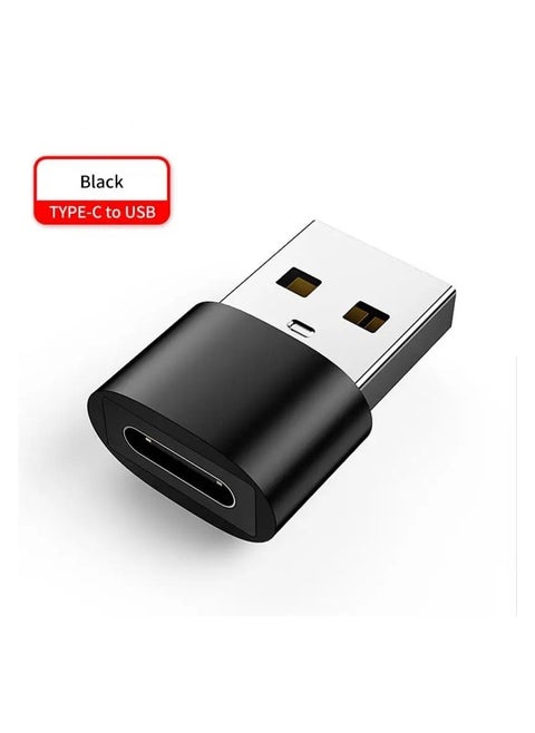 محول شاحن OTG ب منفذ شحن من يو اس بي إلى تايب سي للشحن ونقل البيانات Usb A to type c من أنثى الى ذكر وقارئ بطاقة لابتوب وكمبيوتر