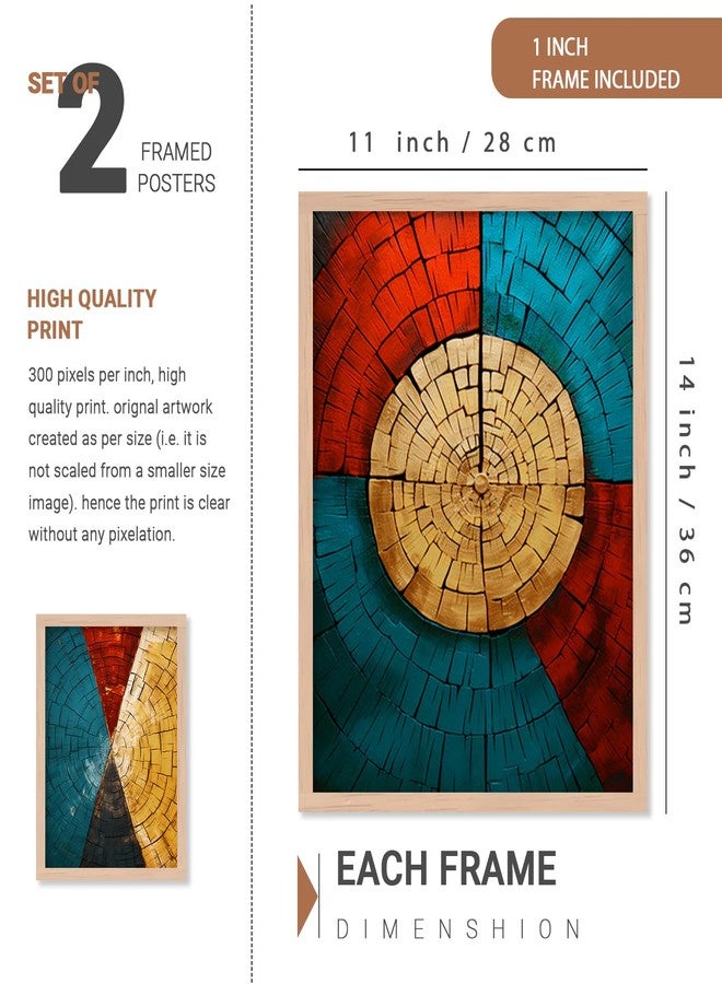 ARTELLY Modern Art Paintings Set of 4 Framed Paintings for Wall Decoration, Bedroom - Decorative Frame For Wall Decor Posters for Living Room - Big Size Wall Paintings Home Gifts Items (Art Deco, 10) - Image 2