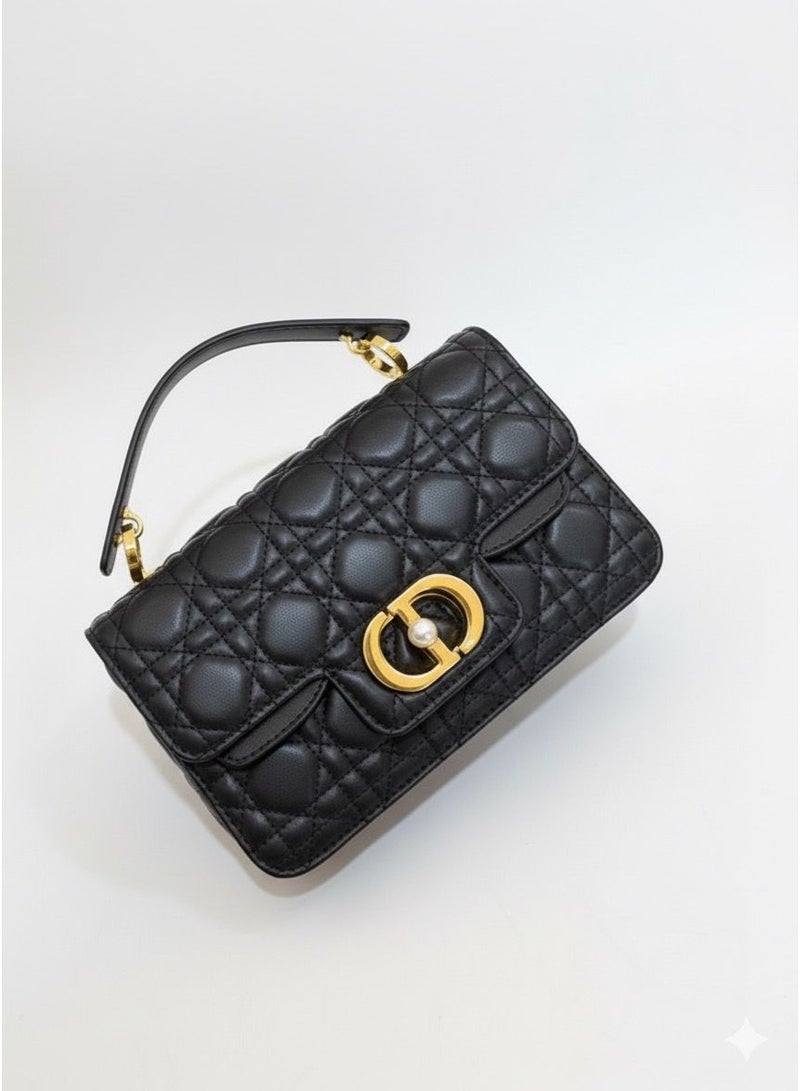 ديور حقيبة ديور كروس نسائية سوداء - Image 1