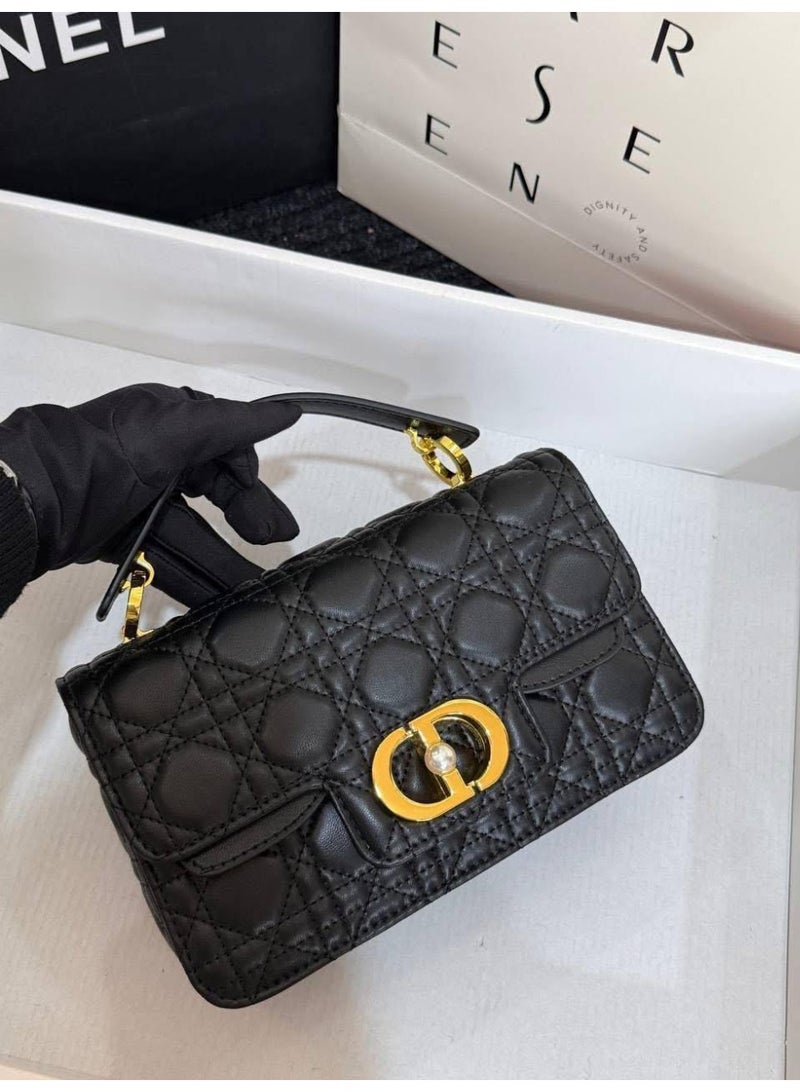 ديور حقيبة ديور كروس نسائية سوداء - Image 2