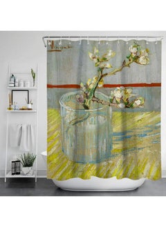 Bluejw Cross Border Van Gogh Art Shower Curtain Bathroom 3D Printing Waterproof Fabric With Hook Decoration Bathtub Waterproof Curtain  - Image 2