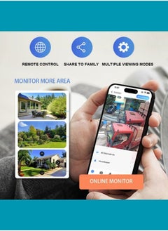 DOCKCASE 4MP Outdoor 4G SIM Card AI Dual Lens  Solar Security CCTV Camera and Street Lighting  - Image 3