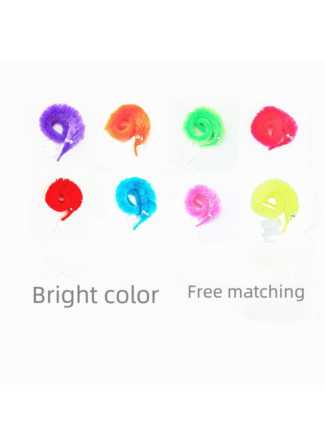 Funny Cat Worm Elf Seahorse Magic Caterpillar Magic Toy Close-up Toy Simple Outfit In Stock-Color:Bright Red - Image 3